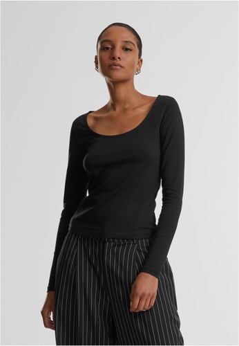 Ladies wide neck longsleeve - ladies,