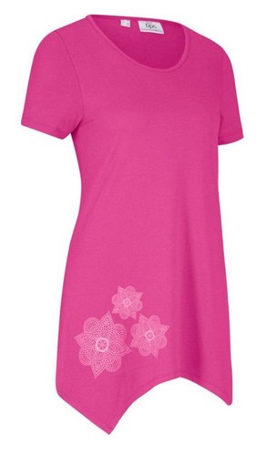 Damen tunika shirt zipfel look - shirt,