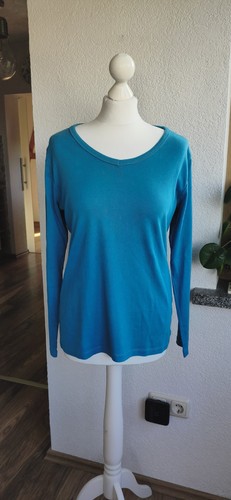 Shirt langarm longsleeve blau - shirt,