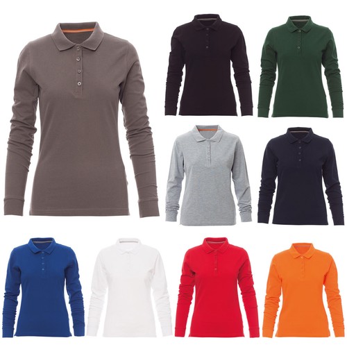 Damen poloshirt langarmshirt - damen,