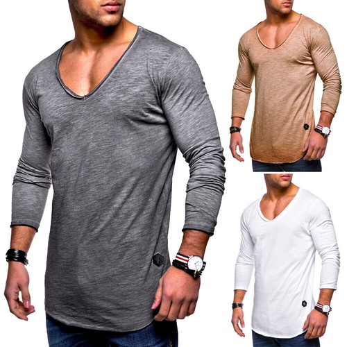 Herren longsleeve longline - herren,