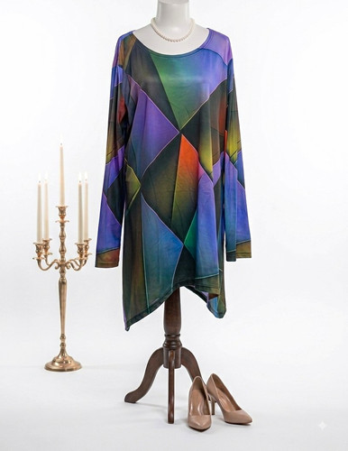Longshirt polyester 52 54 - gr., 52/54