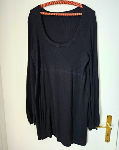 Damen longpullover schwarz - longpullover, gr