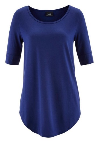 Damen shirt blau long halbarm - damen,