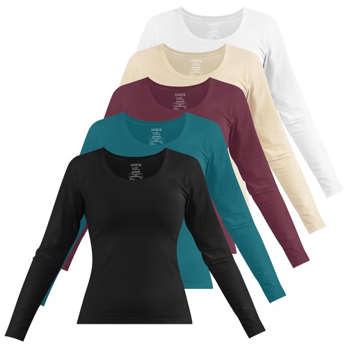 Damen langarmshirt basic - langarmshirt,