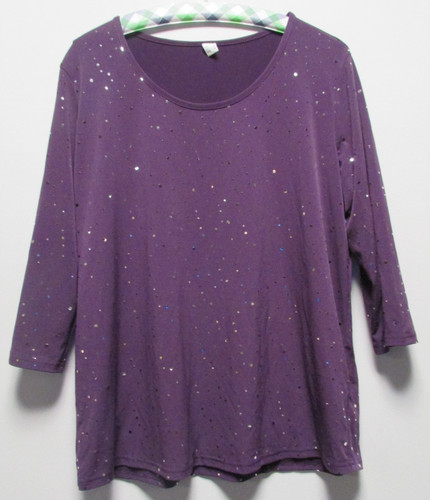Damen shirt arm lila - lila, gr