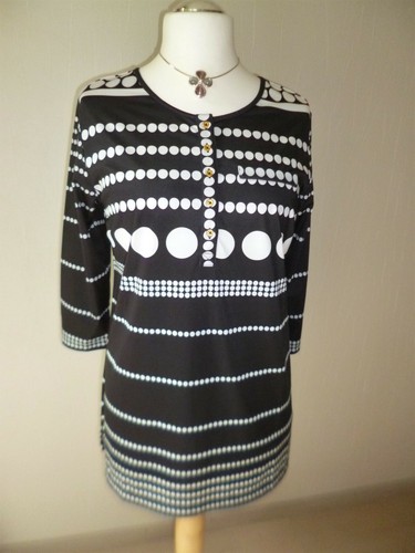Tunika shirt longshirt - longshirt, schwarz