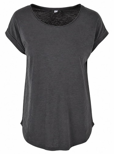 Damen long slub - damen, tee