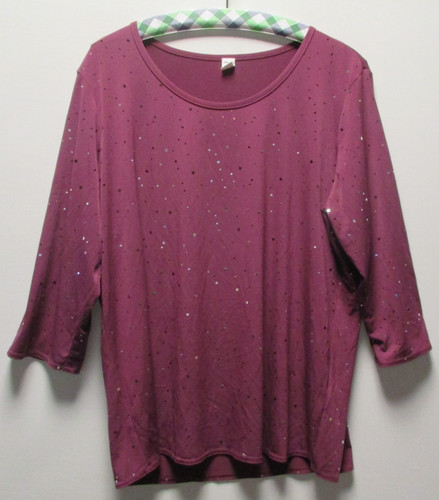 Damen shirt arm brombeer - shirt, 3/4