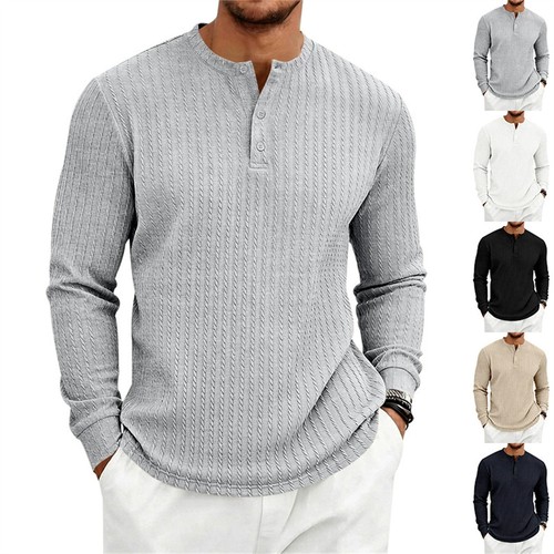 Herren henley hemd - herren,