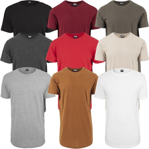 Urban classics shaped long tee - urban,