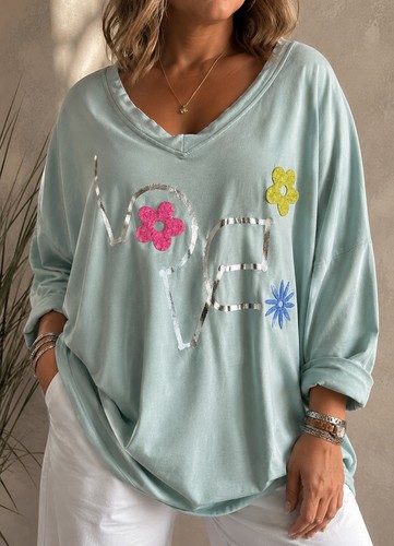 Damen oversize longshirt - damen,