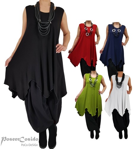 Lagenlook top over - over-long, shirt
